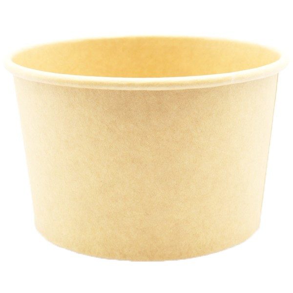 Χάρτινο κύπελλο παγωτού kraft 10cm 12oz 50τεμ – MrPanda – Μπωλ/Κύπελλα μιας Χρήσης (Χονδρική)