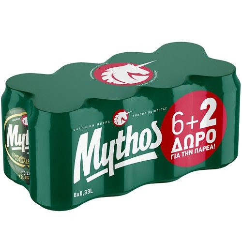 ΜΥΘΟΣ μπύρα κουτί 8x330ml – Μύθος – Μπύρες