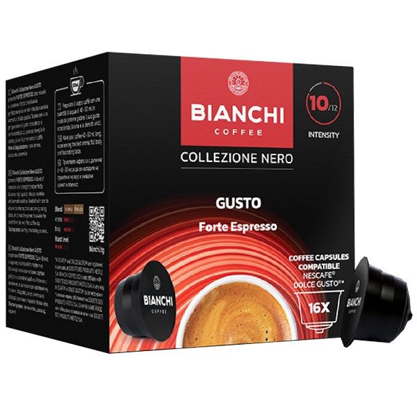 BIANCHI Coffee Dolce Gusto Espresso Forte σε κάψουλες 16x7gr – Κάψουλες Καφέ και Ροφημάτων