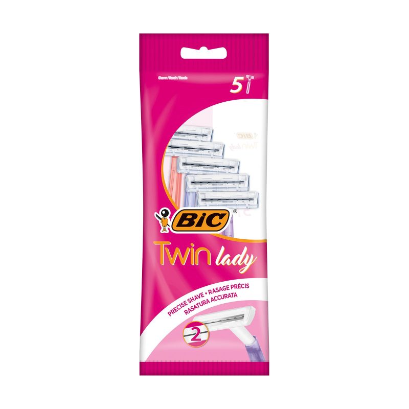BIC ξυραφάκια Twin Lady με 2 λεπίδες 5τεμ