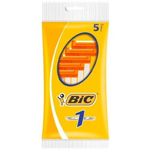 BIC ξυραφάκια με μονή λεπίδα 5τεμ