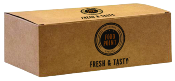 FOOD POINT κουτί lunch κοτόπουλου 17x10x6cm 50τεμ – Κουτιά Τροφίμων μιας Χρήσης (Χονδρική)