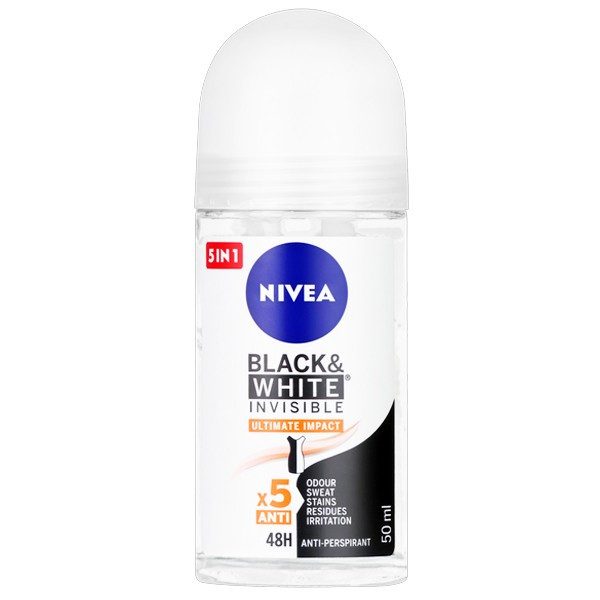 NIVEA αποσμητικό σώματος roll-on black και white ultimate impact 50ml – Αποσμητικά