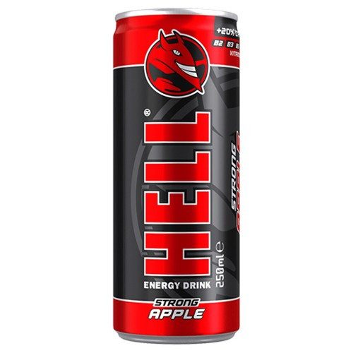 HELL ενεργειακό ποτό Strong Apple 250ml – Αναψυκτικά
