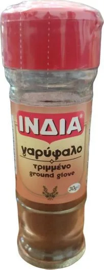 ΙΝΔΙΑ γαρύφαλλο τριμμένο σε γυάλινο βάζο 30gr – Ινδία – Μπαχαρικά και Μυρωδικά