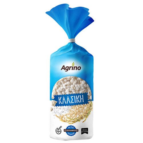 AGRINO ρυζογκοφρέτα κλασική 100gr – Αλμυρά Snacks
