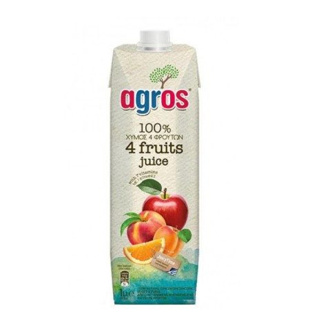 AGROS χυμός 4 φρούτων 1lt – Χυμοί