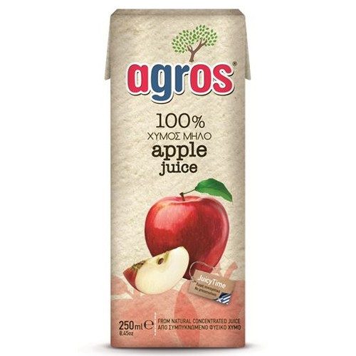 AGROS χυμός μήλο 250ml – Χυμοί