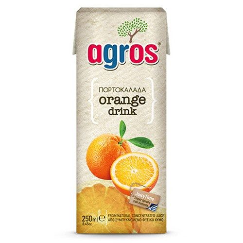 AGROS χυμός πορτοκαλάδα 250ml – Χυμοί