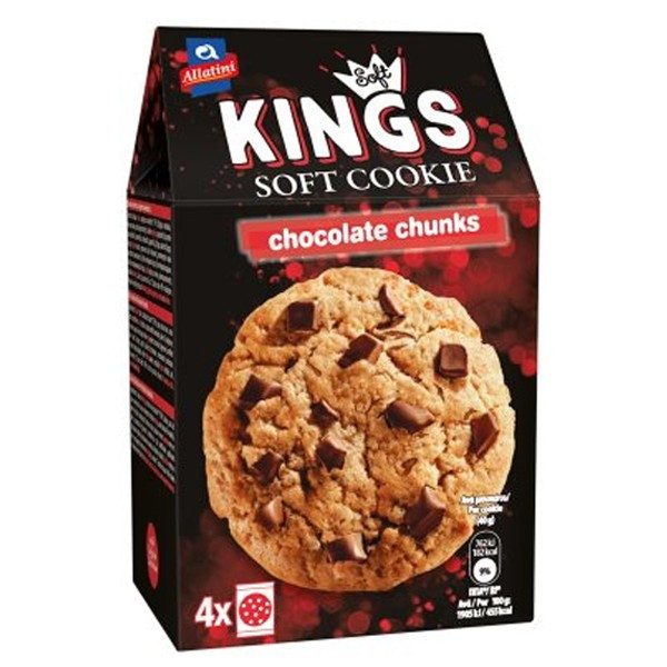 ΑΛΛΑΤΙΝΗ μπισκότα soft kings με σοκολάτα 160gr – Αλλατίνη
