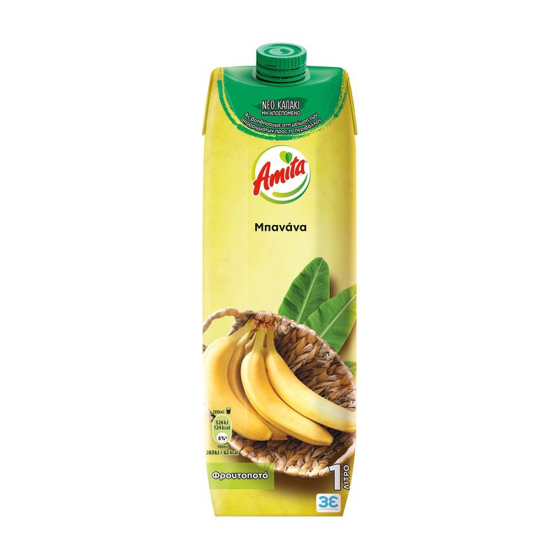 AMITA χυμός με μπανάνα 1lt – Χυμοί