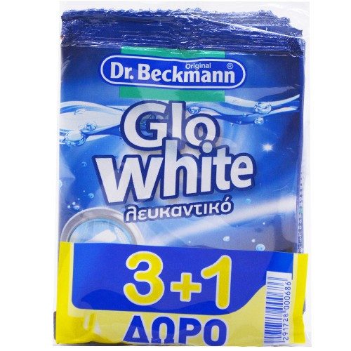 DR. BECKMANN λευκαντικό ρούχων glo white 4x65gr – Ενισχυτικά Πλύσης