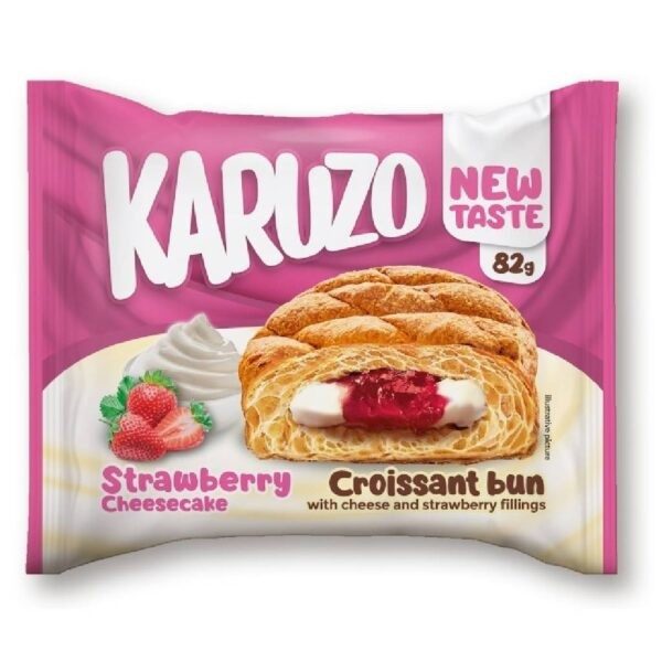 KARUZO κρουασάν cheesecake φράουλα 82gr – Κέικ, Τσουρέκια και Κρουασάν