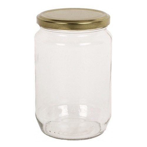 UNIGLASS βάζο με πώμα λευκό 720cc 12τεμ 22147/C01 – Δοχεία και Βάζα Αποθήκευσης