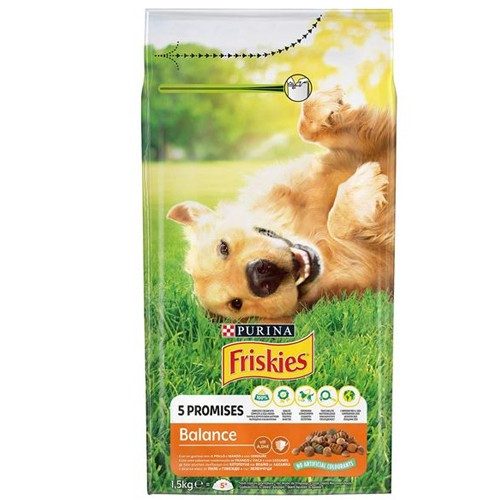 FRISKIES σκυλοτροφή balance με κοτόπουλο 1,5kg – Purina – Ξηρά Τροφή Σκύλων
