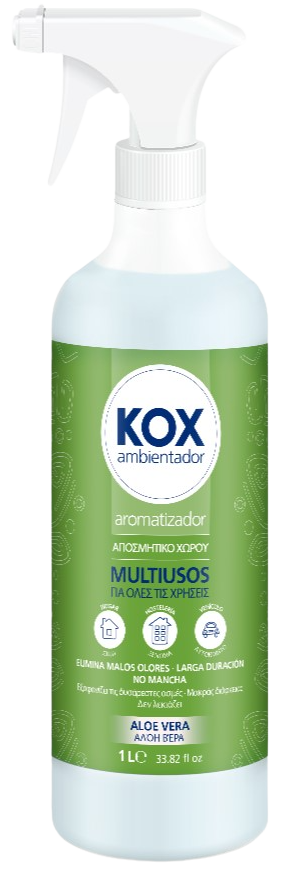 CISNE KOX αρωματικό χώρου Aloe Vera με spray 1lt – Mopatex – Επαγγελματικά Αρωματικά Χώρου