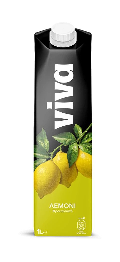 VIVA χυμός με φρουτοποτό λεμόνι 1lt – Χυμοί