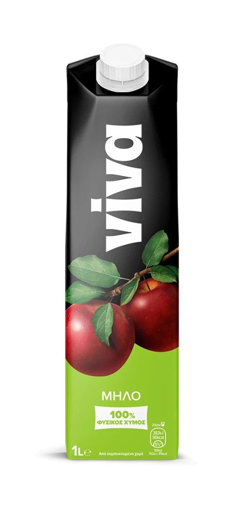 VIVA χυμός 100% φυσικός με μήλο 1lt – Χυμοί