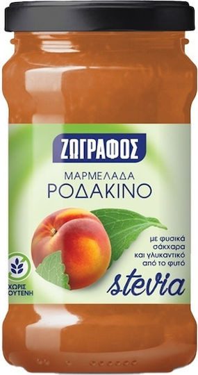 ΖΩΓΡΑΦΟΣ μαρμελάδα ροδάκινο με στέβια 330gr – Ζωγράφος – Μαρμελάδες