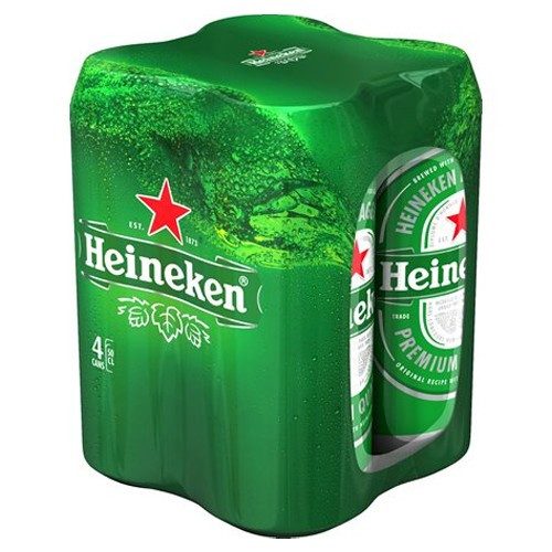 HEINEKEN μπύρα lager 4x500ml – Μπύρες