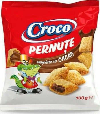 CROCO δημητριακά μαξιλαράκια γεμιστά με κακάο 100gr – Μπισκότα