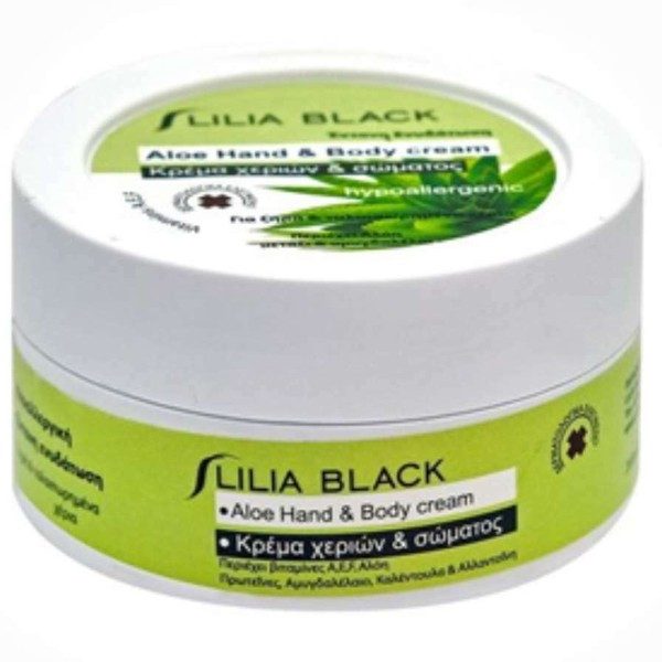 LILIA BLACK κρέμα χεριών με αλόη 200ml – Κρέμες Χεριών