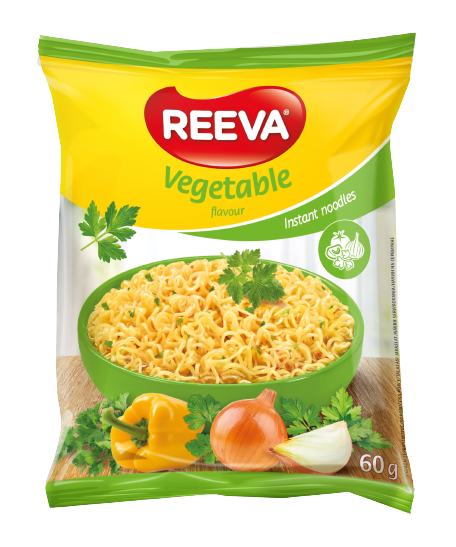 REEVA noodles instant με λαχανικά 60gr – Τρόφιμα Μακράς Συντήρησης