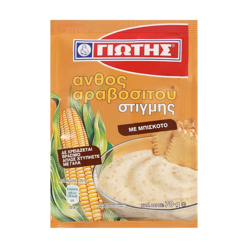 ΓΙΩΤΗΣ άνθος αραβοσίτου στιγμής μπισκότου 70gr – Γιώτης – Έτοιμα Μείγματα για Γλυκά