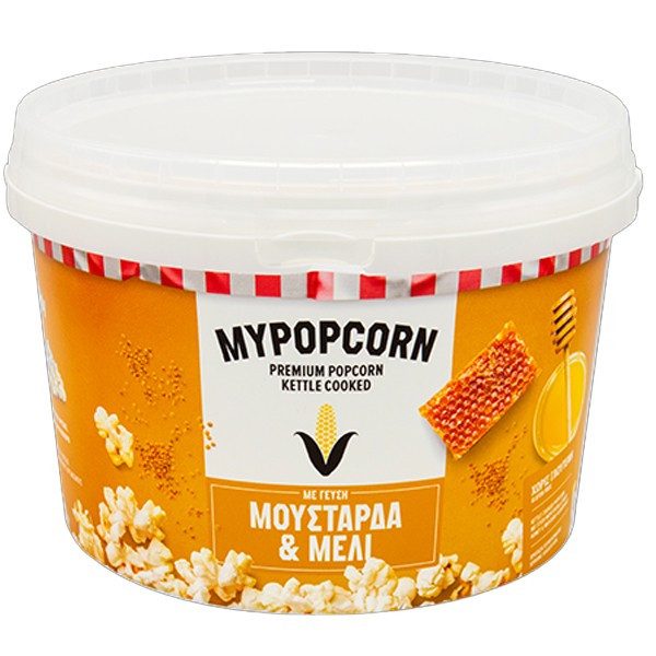 MYPOPCORN ποπ κορν με μουστάρδα και μέλι 200gr – Γαριδάκια και Ποπ Κορν