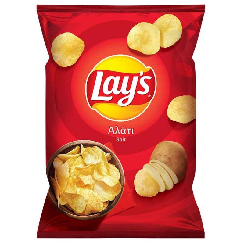 TASTY SNACKS Lay's πατατάκια chips με αλάτι 350gr