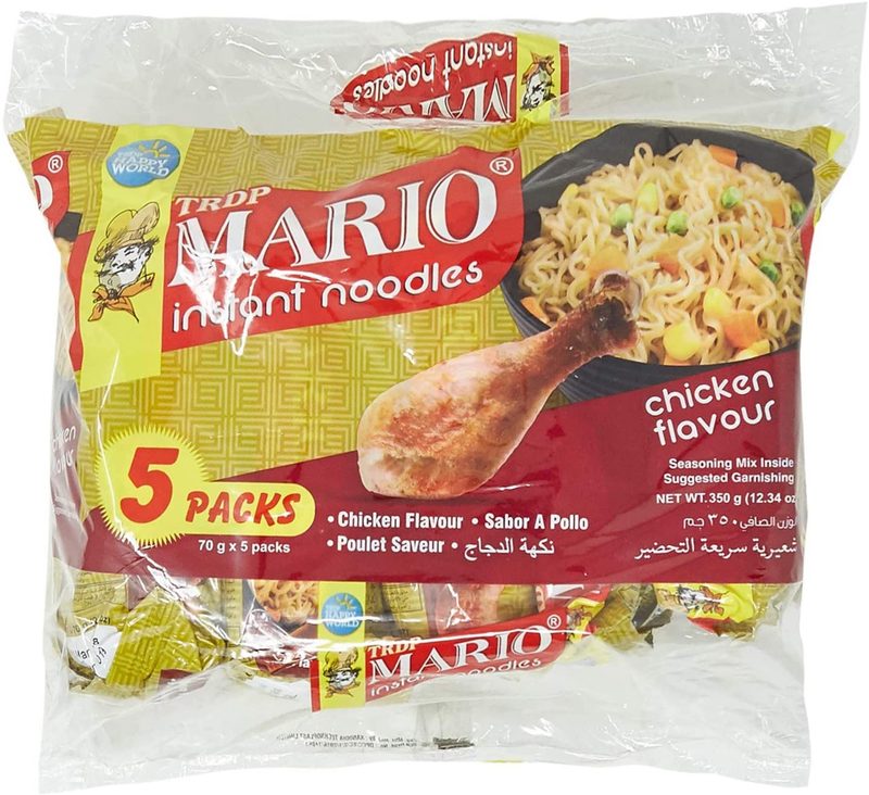 MARIO noodles κοτόπουλο 5x70gr – Τρόφιμα Μακράς Συντήρησης