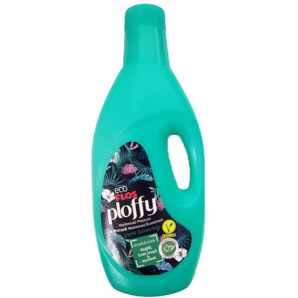 FLOS Ploffy μαλακτικό ρούχων eco τιρκουάζ 1,5lt – Μαλακτικά Ρούχων