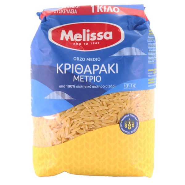 MELISSA ζυμαρικά κριθαράκι μέτριο 1kg