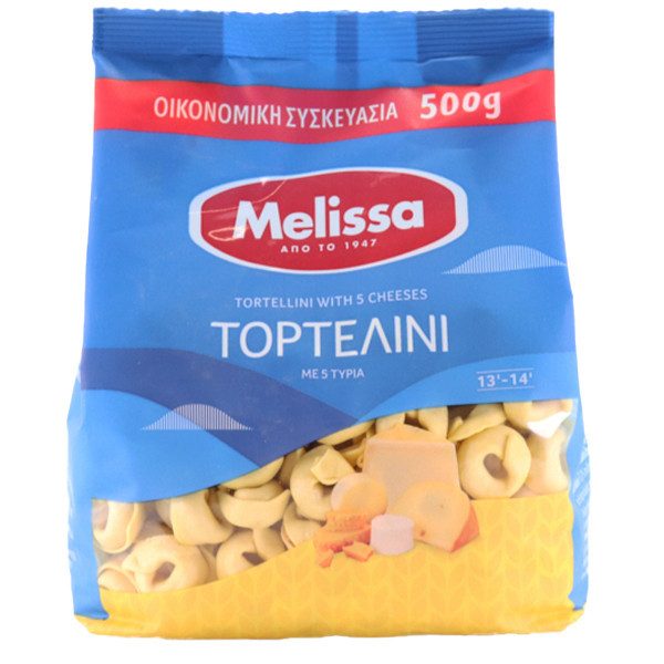 MELISSA ζυμαρικά τορτελίνια 5 τυριά 500gr