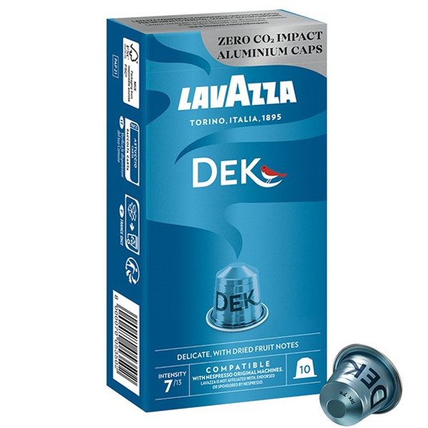 LAVAZZA καφές espresso Decaf σε κάψουλες συμβατές με μηχανές Nespresso 10τεμ – Κάψουλες Καφέ και Ροφημάτων