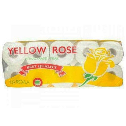 YELLOW ROSE χαρτί υγείας με άρωμα 3φυλλο 10x92gr – Χαρτιά Υγείας