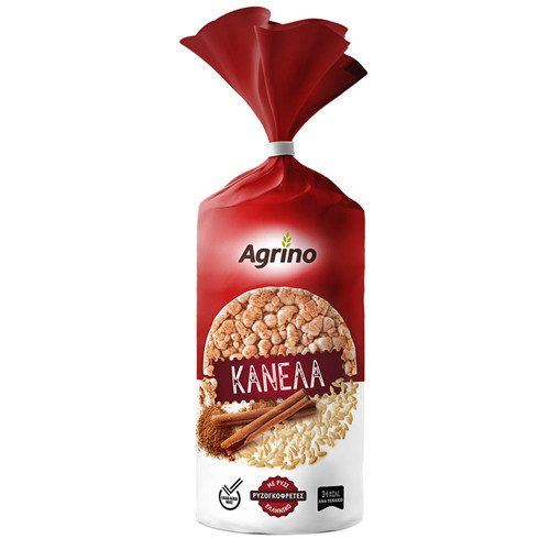 AGRINO ρυζογκοφρέτα κανέλα 115gr – Αλμυρά Snacks