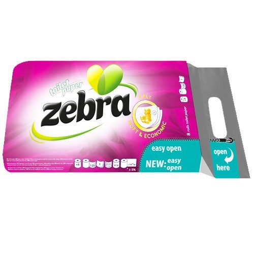 ZEBRA χαρτί υγείας soft economic purple 3φυλλο 8τεμ – Χαρτιά Υγείας