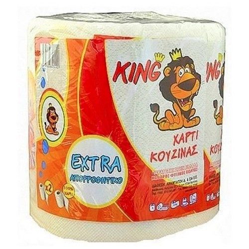 KING χαρτί κουζίνας έξτρα απορροφητικό 320gr – Χαρτιά Κουζίνας