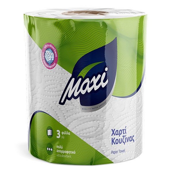 MAXI χαρτί κουζίνας επαγγελματικό 3φυλλο 650gr – Χαρτιά Κουζίνας