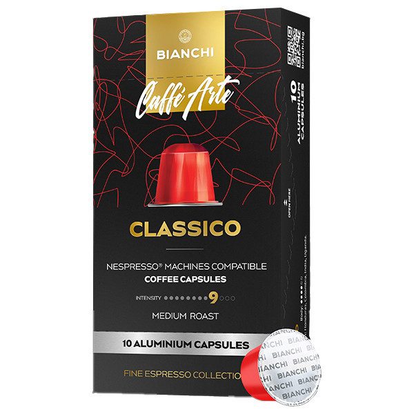 BIANCHI Coffee Nespresso Classico Crema Aroma Espresso σε κάψουλες 10x5,5gr – Κάψουλες Καφέ και Ροφημάτων