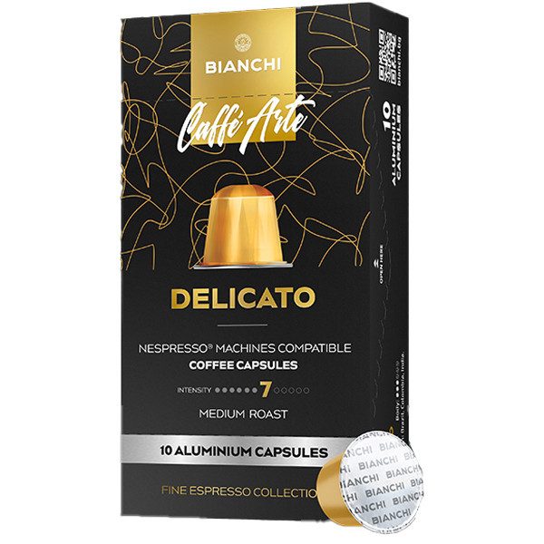 BIANCHI Coffee Nespresso Fine Aroma Delicato Espresso σε κάψουλες 10x5,5gr – Κάψουλες Καφέ και Ροφημάτων