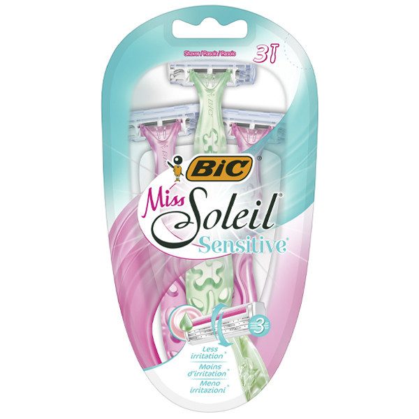 BIC ξυραφάκια Miss Soleil Sensitive με 3 λεπίδες 3τεμ