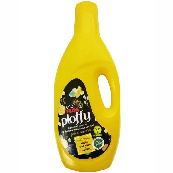 FLOS Ploffy μαλακτικό ρούχων eco κίτρινο 1,5lt – Μαλακτικά Ρούχων