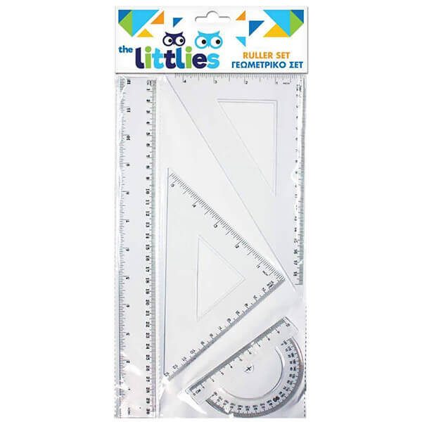 THE LITTLIES γεωμετρικό σετ 30cm 4τεμ – Διακάκης – Γεωμετρικά Όργανα