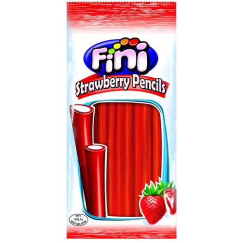 FINI ζελεδάκια strawberry pencils 100gr – Καραμέλες, Γλειφιτζούρια και Τσίχλες