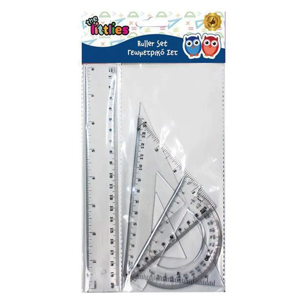 THE LITTLIES γεωμετρικό σετ 20cm 4τεμ – Διακάκης – Γεωμετρικά Όργανα