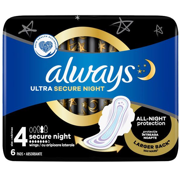ALWAYS σερβιέτες Ultra Secure Night 6τεμ