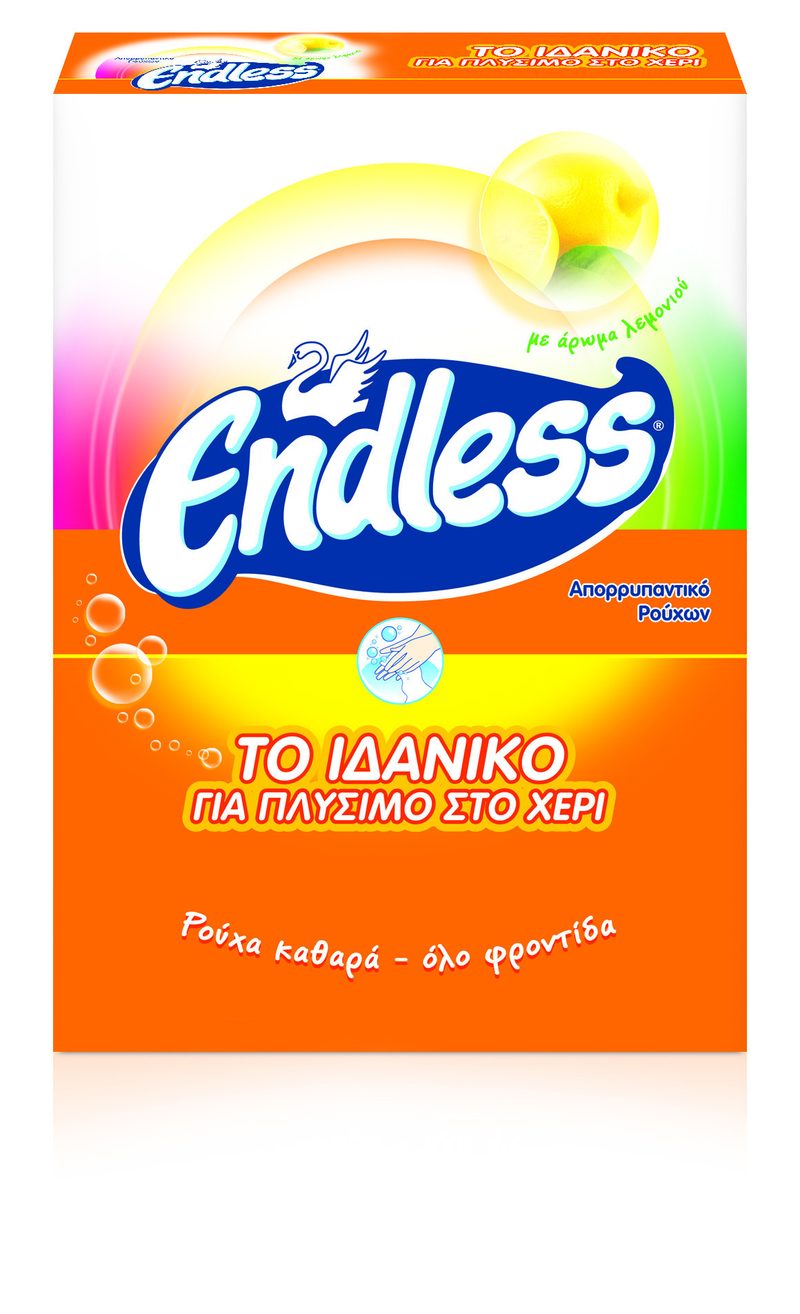 ENDLESS σκόνη χειρός με λεμόνι 380gr – Απορρυπαντικά Ρούχων