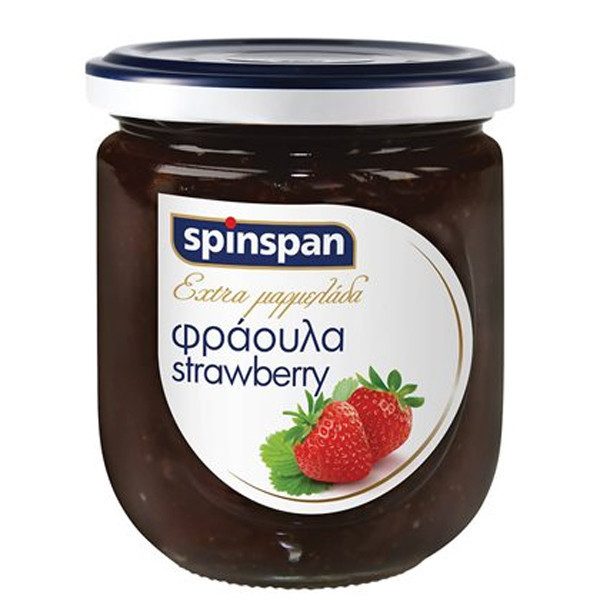SPIN SPAN μαρμελάδα φράουλα 380gr – Μαρμελάδες